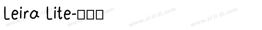 Leira Lite字体转换